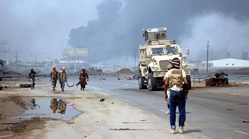 mercenarios de Arabia Saudita cerca de Al Hudayda